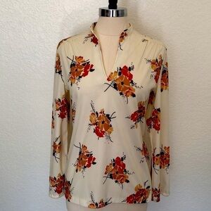 Vintage Boho pullover floral blouse